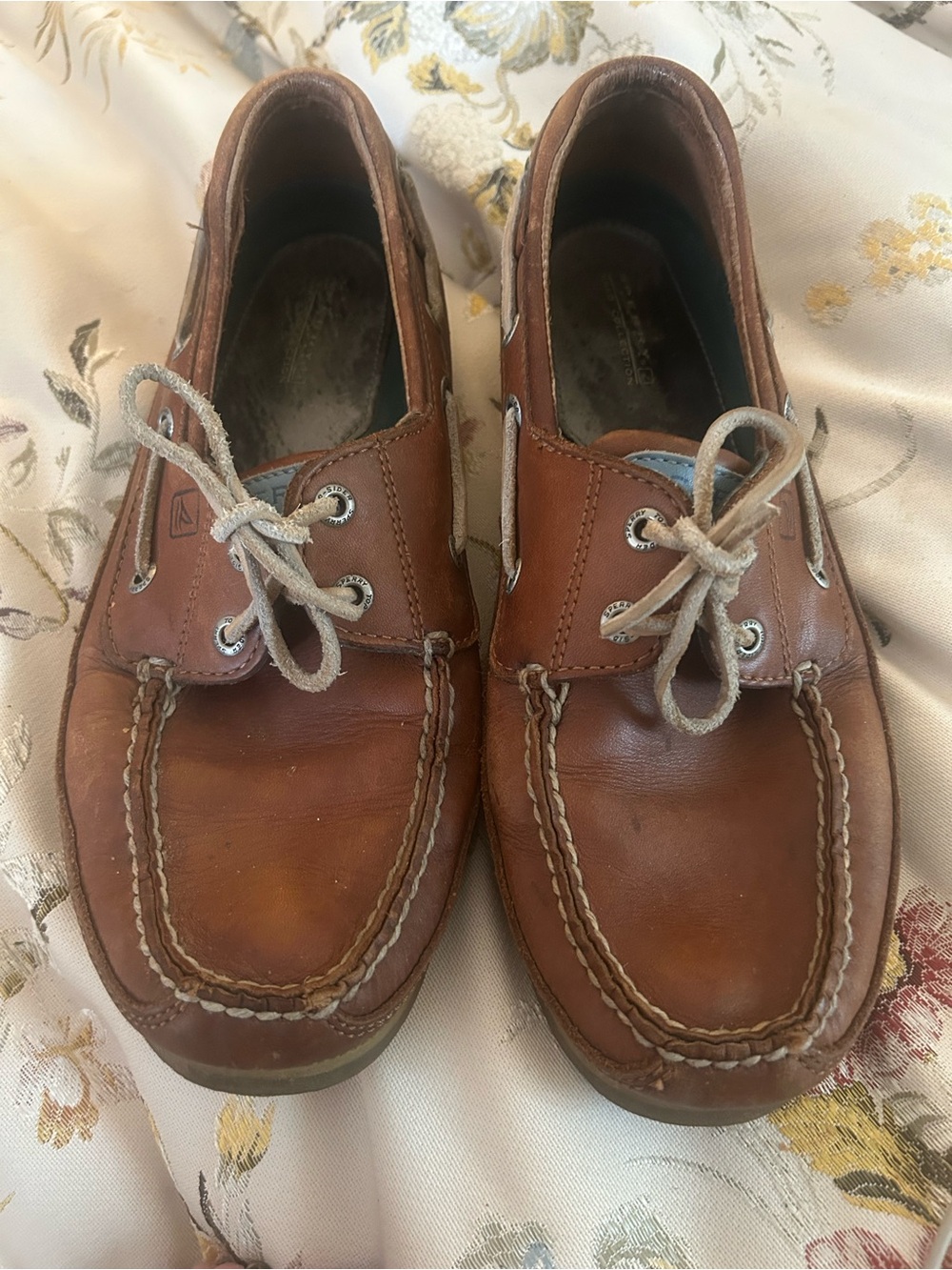 Sperry Top-Sider Boat Shoes Leather Brown Mens Size 9.5M